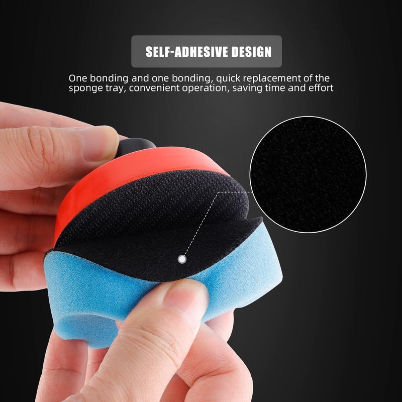ZFE Car Foam Drill Polishing Pad Kit  44Pcs 1inch 2inch 3inch Detail Polishing Buffing Pad Mix Size Car Detailing Kit with 5/8-11 Thread Backing pad & Adapters for Buffer Polisher Polishing  Buffing - Image 5